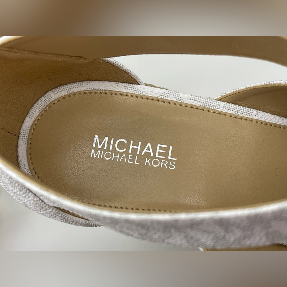 Michael Kors Women's Caged Espadrille Wedges Platform Sandals Shoes - Picture 6 of 16
